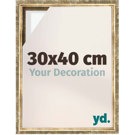 Your Decoration - Cadre flottant - Or Antique - Cadre en caisse américaine pour toile sur chassis - MDF - Lyon (1/5)
