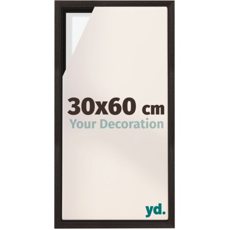 Your Decoration - Cadre flottant - Chene Fonce - Cadre en caisse américaine pour toile sur chassis - MDF - Lyon (1/5)