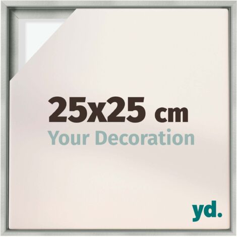 Your Decoration - Cadre flottant  - Argent Mat - Cadre en caisse américaine pour toile sur chassis - MDF - Lyon (1/5)