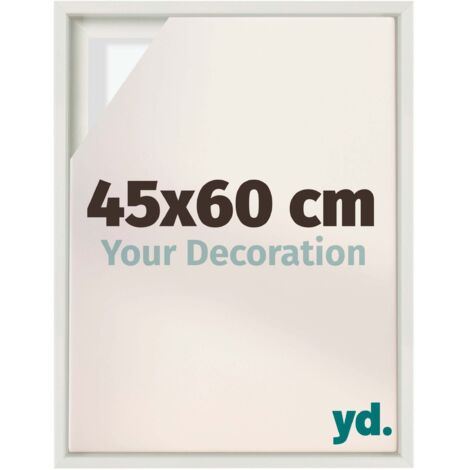 Your Decoration - Cadre flottant  - Blanc Mat - Cadre en caisse américaine pour toile sur chassis - MDF - Lyon (1/5)