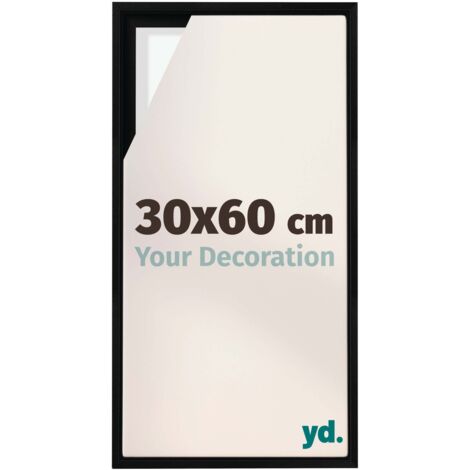 Your Decoration - Cadre flottant  - Noir Mat - Cadre en caisse américaine pour toile sur chassis - MDF - Lyon (1/5)