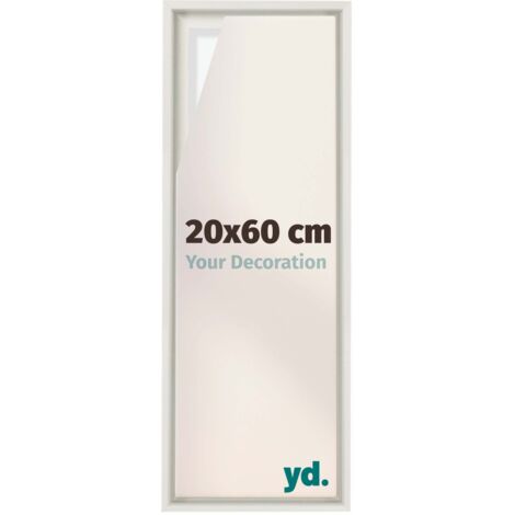 Your Decoration - Cadre flottant  - Blanc Mat - Cadre en caisse américaine pour toile sur chassis - MDF - Lyon (1/5)