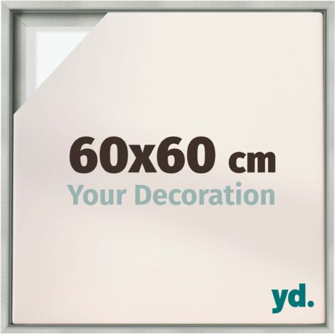 Your Decoration - Cadre flottant  - Argent Mat - Cadre en caisse américaine pour toile sur chassis - MDF - Lyon (1/5)