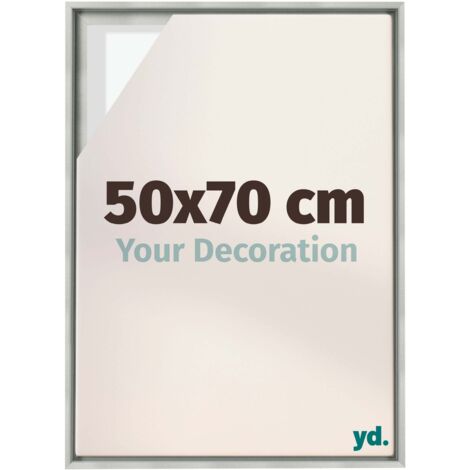 Your Decoration - Cadre flottant  - Argent Mat - Cadre en caisse américaine pour toile sur chassis - MDF - Lyon (1/5)