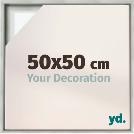 Your Decoration - Cadre flottant  - Argent Mat - Cadre en caisse américaine pour toile sur chassis - MDF - Lyon (1/5)