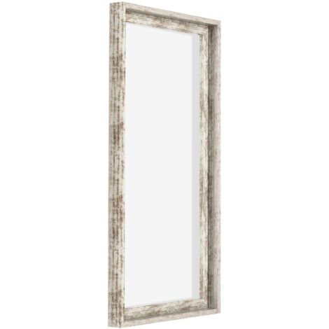 Your Decoration - Cadre flottant  - Blanc Vintage - Cadre en caisse américaine pour toile sur chassis - MDF - Lyon (1/5)
