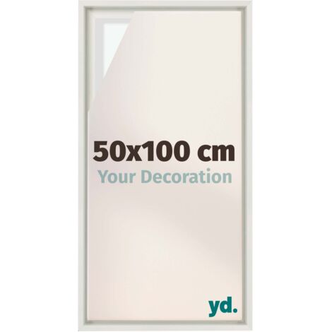 Your Decoration - Cadre flottant  - Blanc Mat - Cadre en caisse américaine pour toile sur chassis - MDF - Lyon (1/5)