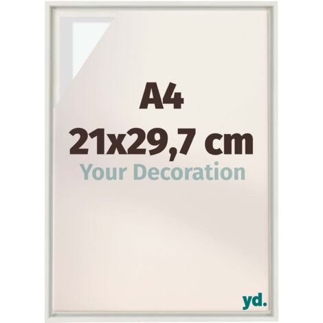 Your Decoration - Cadre flottant  - Blanc Mat - Cadre en caisse américaine pour toile sur chassis - MDF - Lyon (1/5)