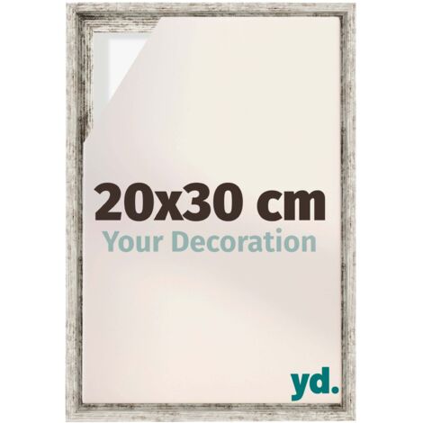 Your Decoration - Cadre flottant  - Blanc Vintage - Cadre en caisse américaine pour toile sur chassis - MDF - Lyon (1/5)