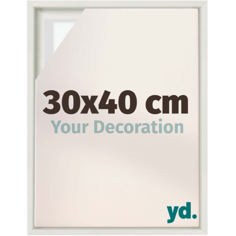 Your Decoration - Cadre flottant  - Blanc Mat - Cadre en caisse américaine pour toile sur chassis - MDF - Lyon (1/5)