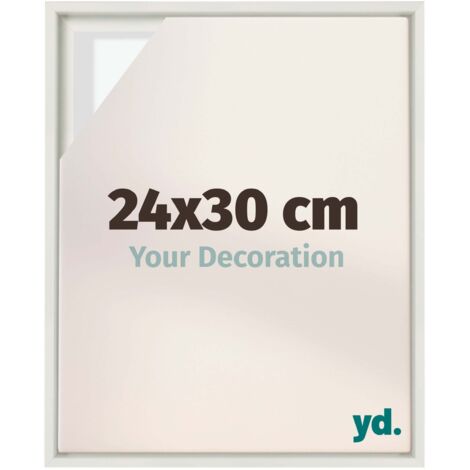 Your Decoration - Cadre flottant  - Blanc Mat - Cadre en caisse américaine pour toile sur chassis - MDF - Lyon (1/5)