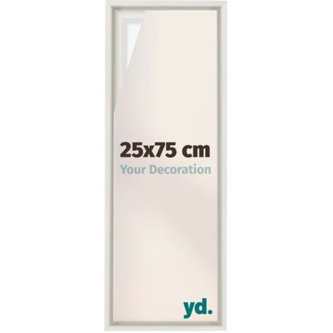 Your Decoration - Cadre flottant  - Blanc Mat - Cadre en caisse américaine pour toile sur chassis - MDF - Lyon (1/5)