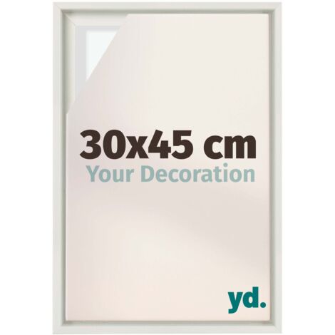 Your Decoration - Cadre flottant  - Blanc Mat - Cadre en caisse américaine pour toile sur chassis - MDF - Lyon (1/5)