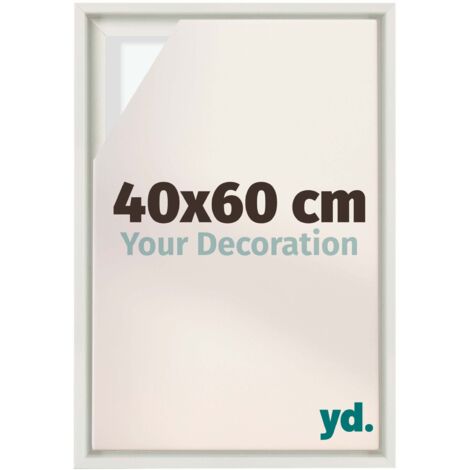 Your Decoration - Cadre flottant - Blanc Mat - Cadre en caisse américaine pour toile sur chassis - MDF - Lyon (1/5)