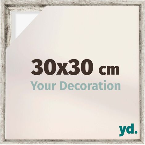 Your Decoration - Cadre flottant  - Blanc Vintage - Cadre en caisse américaine pour toile sur chassis - MDF - Lyon (1/5)