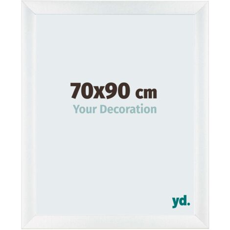 yd. - Cadre photo 70x90 - Blanc Brillant - MDF - Pisa (1/5)