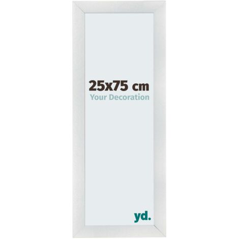 yd. - Cadre photo 25x75 - Argent Mat - MDF - Pisa (1/5)