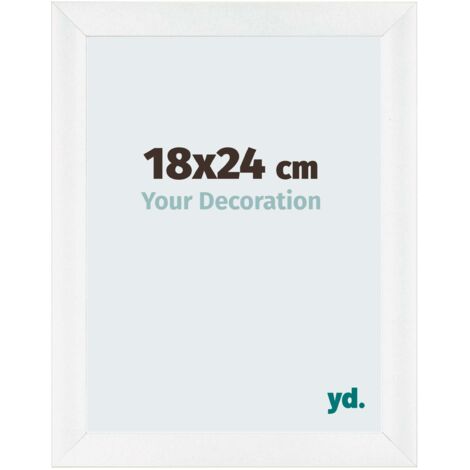 yd. - Cadre photo 18x24 - Blanc Brillant - MDF - Pisa (1/5)