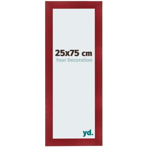yd. - Cadre photo 25x75 - Vin Rouge Patine - MDF - Pisa (1/5)