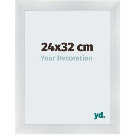yd. - Cadre photo 24x32 - Argent Mat - MDF - Pisa (1/5)