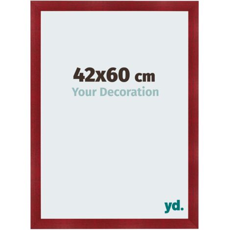 yd. - Cadre photo 42x60 - Vin Rouge Patine - MDF - Pisa (1/5)