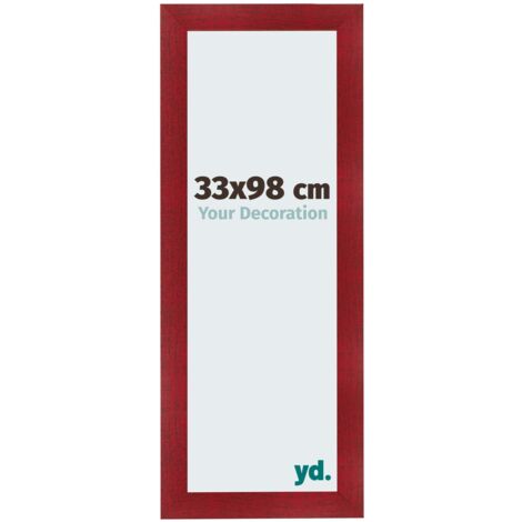 yd. - Cadre photo 33x98 - Vin Rouge Patine - MDF - Pisa (1/5)
