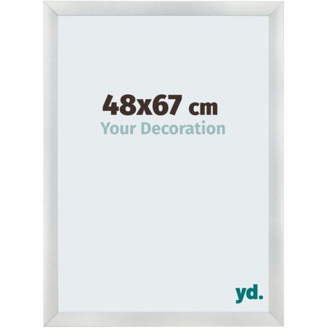 yd. - Cadre photo 48x67 - Argent Mat - MDF - Pisa (1/5)