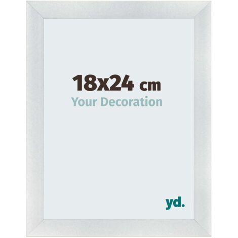 yd. - Cadre photo 18x24 - Argent Mat - MDF - Pisa (1/5)