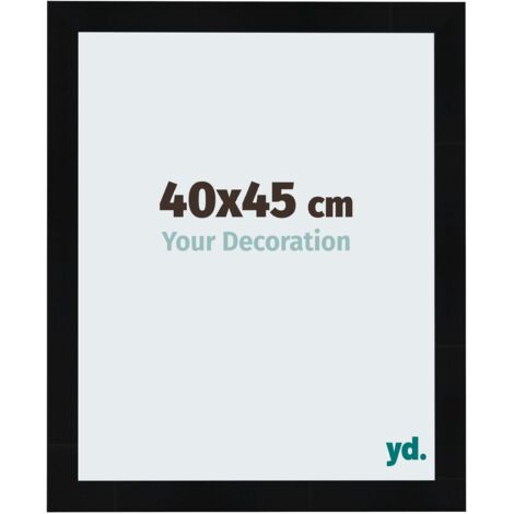 yd. - Cadre photo 40x45 - Noir Brillant - MDF - Pisa (1/5)