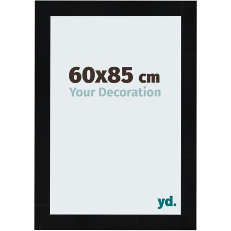 yd. - Cadre photo 60x85 - Noir Brillant - MDF - Pisa (1/5)