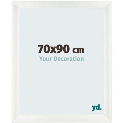 yd. - Cadre photo 70x90 - Blanc Patine - MDF - Pisa (1/5)