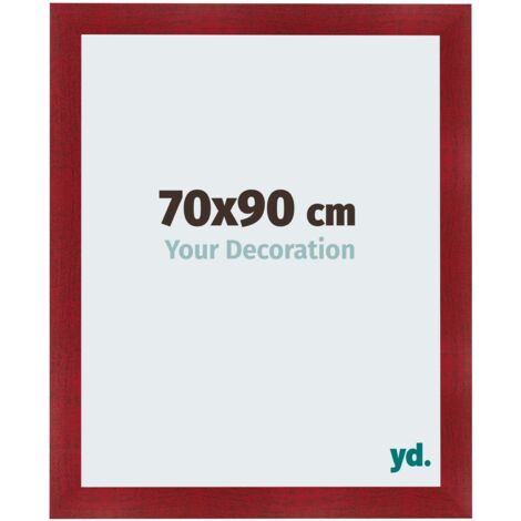 yd. - Cadre photo 70x90 - Vin Rouge Patine - MDF - Pisa (1/5)
