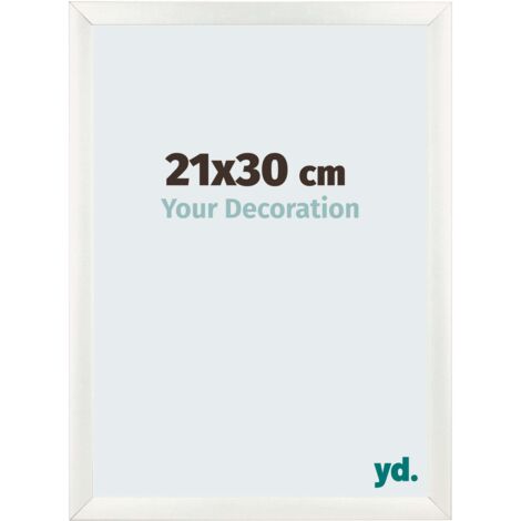 yd. - Cadre photo 21x30 - Blanc Patine - MDF - Pisa (1/5)