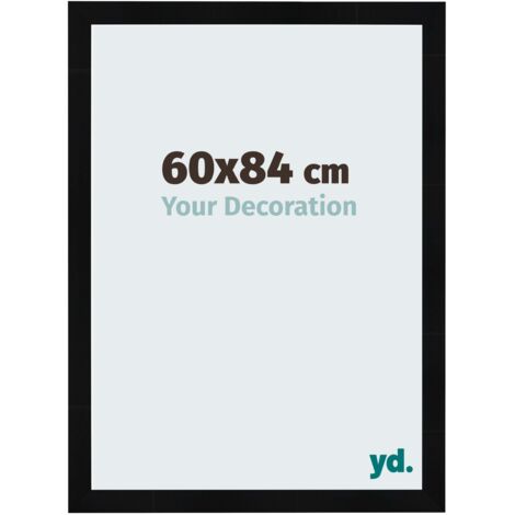 yd. - Cadre photo 60x84 - Noir Brillant - MDF - Pisa (1/5)