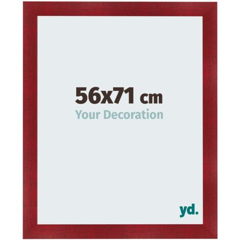 yd. - Cadre photo 56x71 - Vin Rouge Patine - MDF - Pisa (1/5)