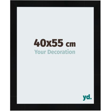yd. - Cadre photo 40x55 - Noir Brillant - MDF - Pisa (1/5)