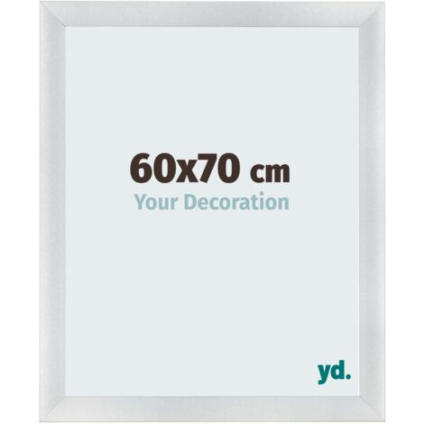 yd. - Cadre photo 60x70 - Argent Mat - MDF - Pisa (1/5)