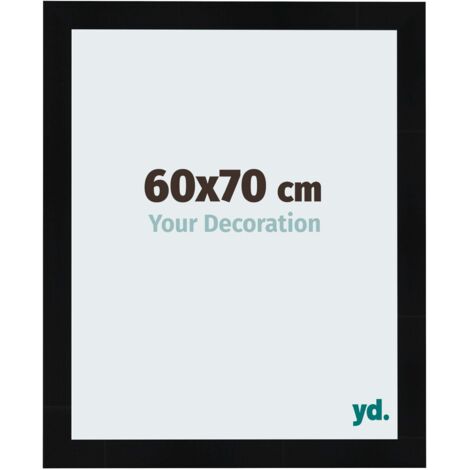 yd. - Cadre photo 60x70 - Noir Brillant - MDF - Pisa (1/5)