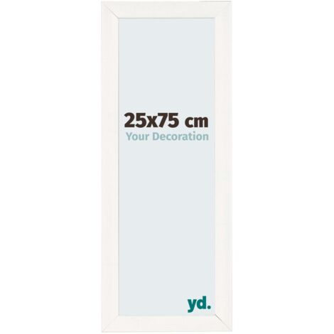 yd. - Cadre photo 25x75 - Blanc Patine - MDF - Pisa (1/5)