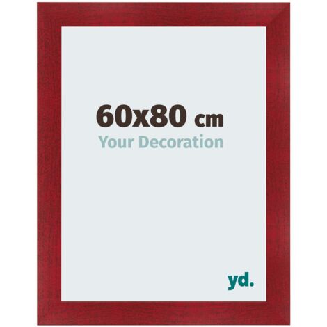 yd. - Cadre photo 60x80 - Vin Rouge Patine - MDF - Pisa (1/5)