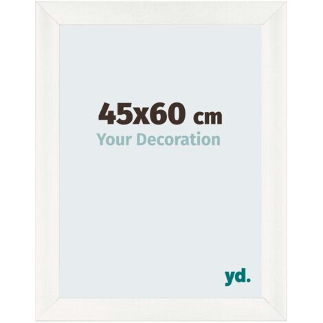 yd. - Cadre photo 45x60 - Blanc Patine - MDF - Pisa (1/5)