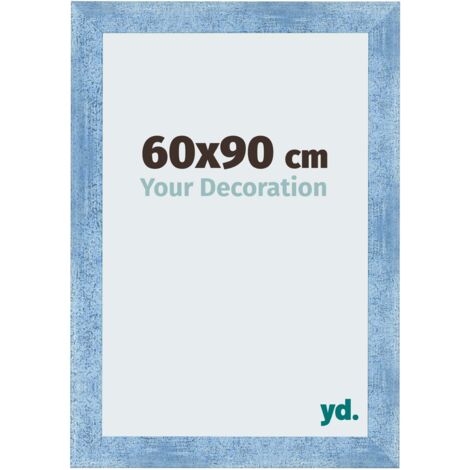 yd. - Cadre photo 60x90 - Bleu Brillant Patine - MDF - Pisa (1/5)