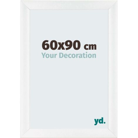 yd. - Cadre photo 60x90 - Blanc Brillant - MDF - Pisa (1/5)
