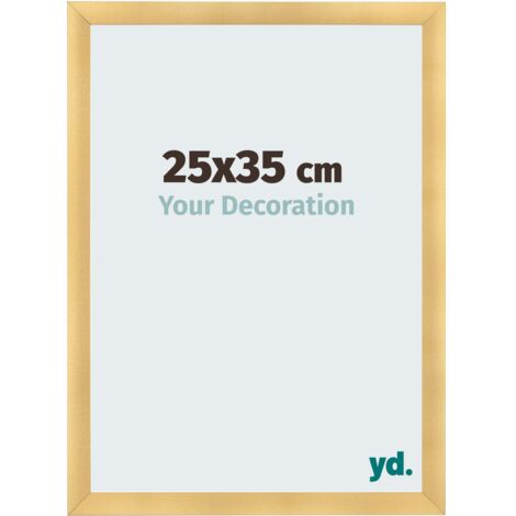 yd. - Cadre photo 25x35 - Or Mat - MDF - Pisa (1/5)
