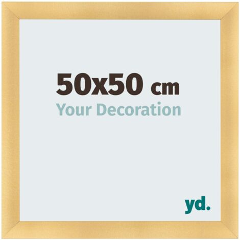 yd. - Cadre photo 50x50 - Or Mat - MDF - Pisa