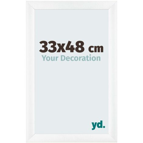 yd. - Cadre photo 33x48 - Blanc Mat - MDF - Pisa (1/5)