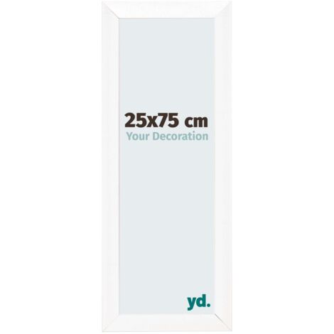 yd. - Cadre photo 25x75 - Blanc Mat - MDF - Pisa (1/5)