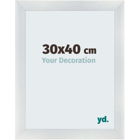 yd. - Cadre photo 30x40 - Argent Mat - MDF - Pisa