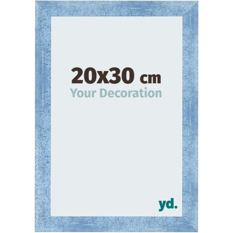 yd. - Cadre photo 20x30 - Bleu Brillant Patine - MDF - Pisa (1/5)