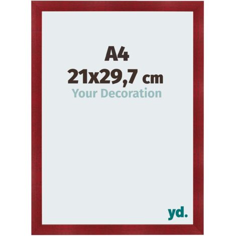 yd. - Cadre photo A4 21x29.7 - Vin Rouge Patine - MDF - Pisa (1/5)